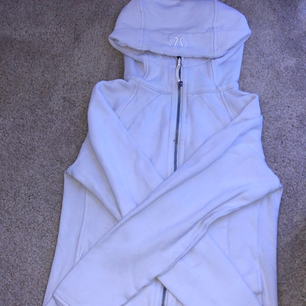 Lululemon Full-Zip Hoodie size 4 white